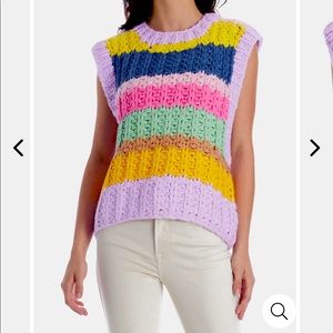 Hand knitted vest
